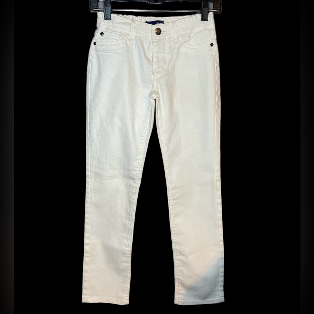 BASIC EDITIONS - Girl's White Skinny Jeans.